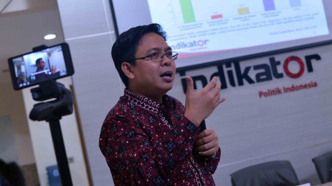 Peneliti sekalIgus Direktur Eksekutif Indikator Politik Indonesia Burhanuddin Muhtadi.