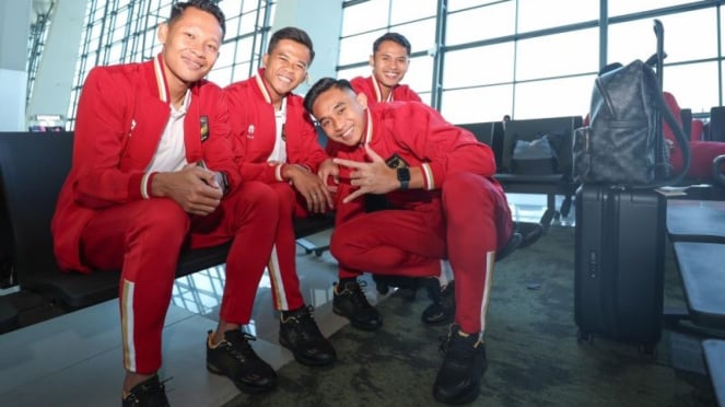 Pemain Timnas Indonesia berangkat ke Turki